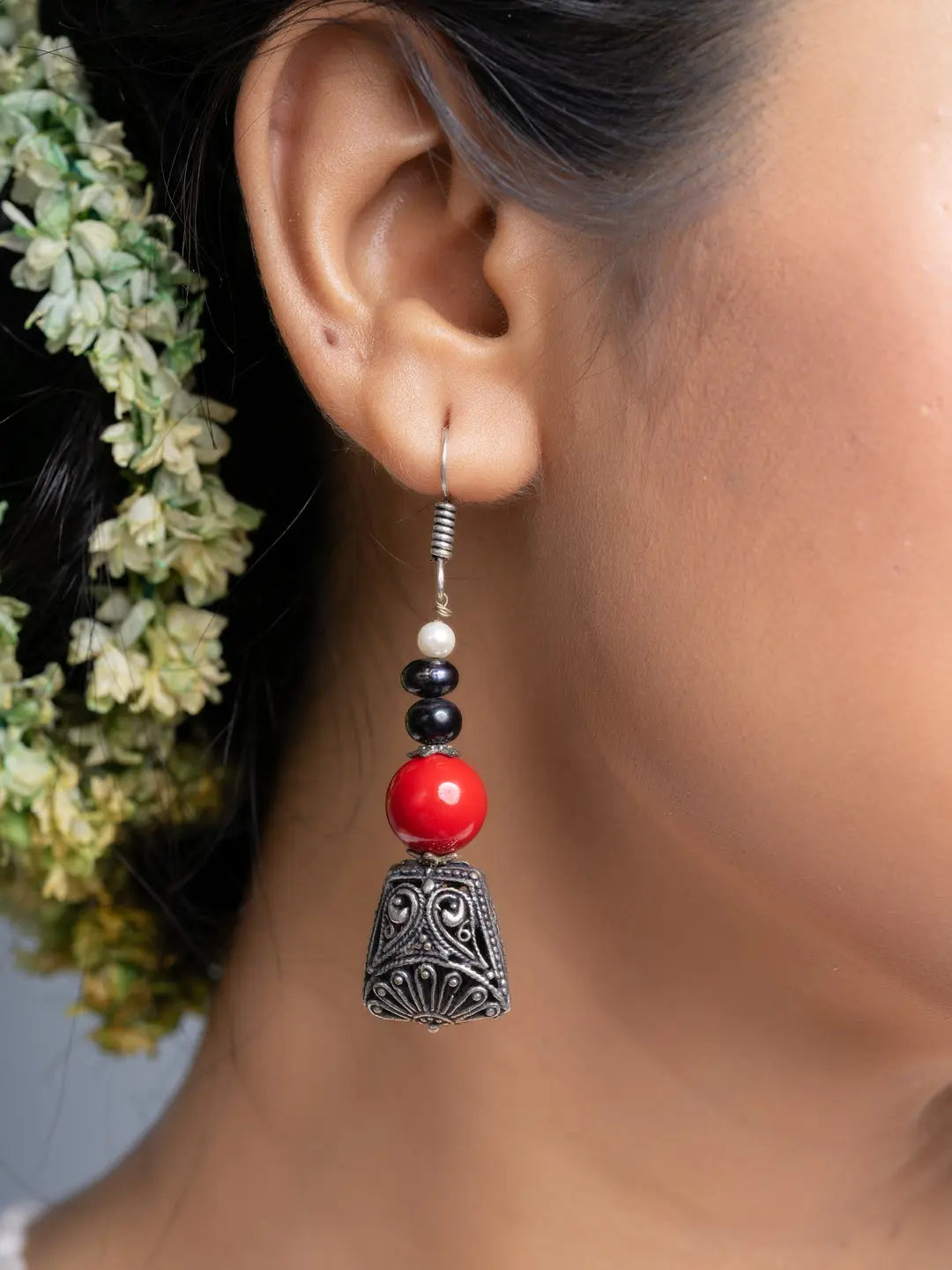 Coral Fresh Water Pearl Earrings - Lookandadorn.com