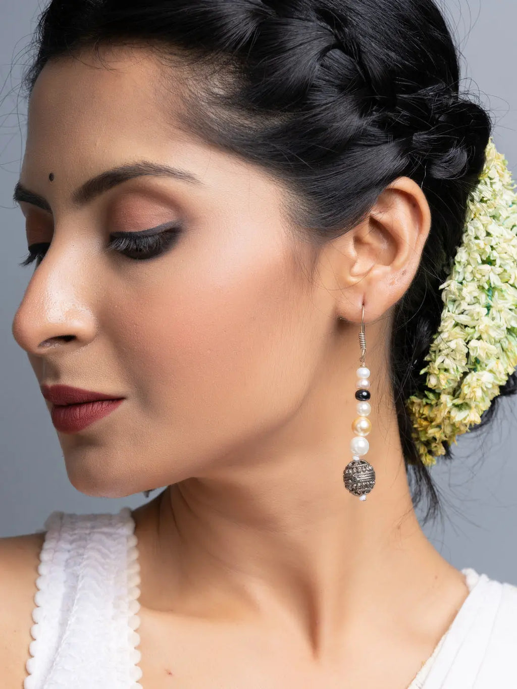 Fresh Water Shades of Pearl Earrings - Lookandadorn.com