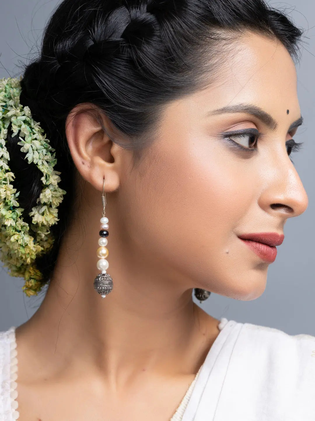 Fresh Water Shades of Pearl Earrings