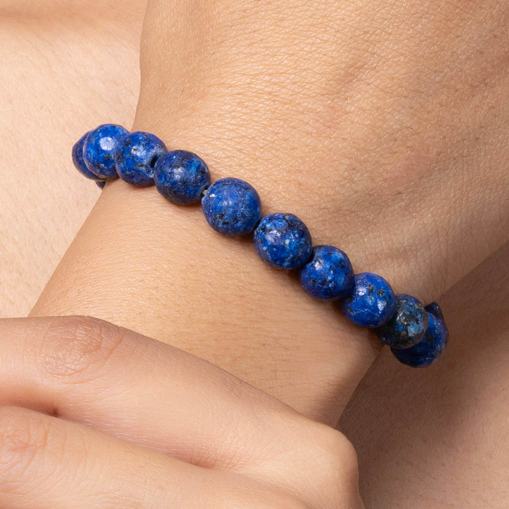 Handmade Bracelets: Blue Semi Precious Onyx Bracelet for Elegant Everyday Wear - Lookandadorn.com