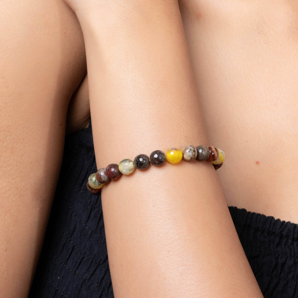 Handmade Quartz Bracelet - Elegant Brown Semi Precious Stone for Everyday Wear - Lookandadorn.com