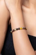 Handmade Quartz Bracelet - Elegant Brown Semi Precious Stone for Everyday Wear - Lookandadorn.com