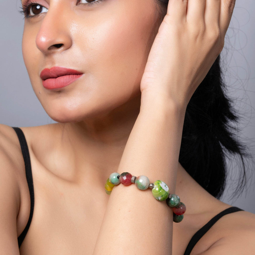 Handmade Green Jasper Bracelet Unisex Onyx for Elegant Everyday Wear - Lookandadorn.com