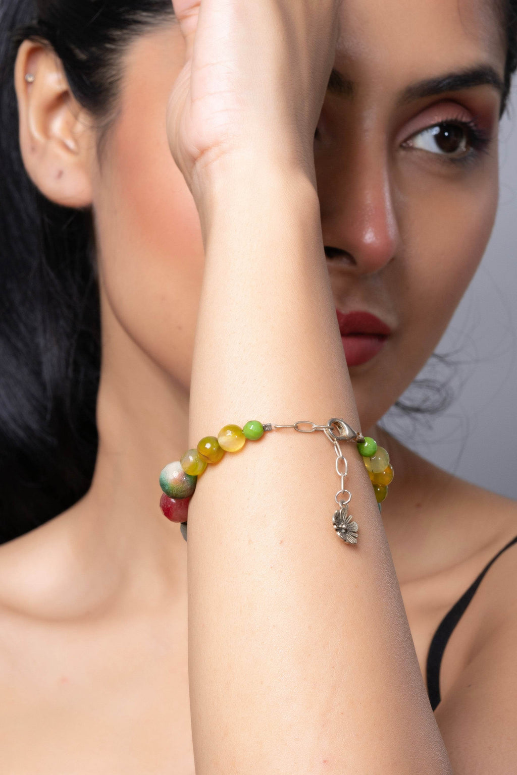 Handmade Green Jasper Bracelet Unisex Onyx for Elegant Everyday Wear - Lookandadorn.com