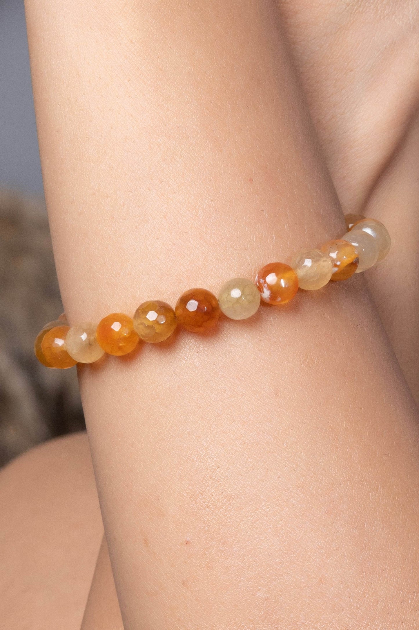 Handmade Orange Carnelian Bracelet for Boosting Motivation, Creativity & Confidence - Lookandadorn.com