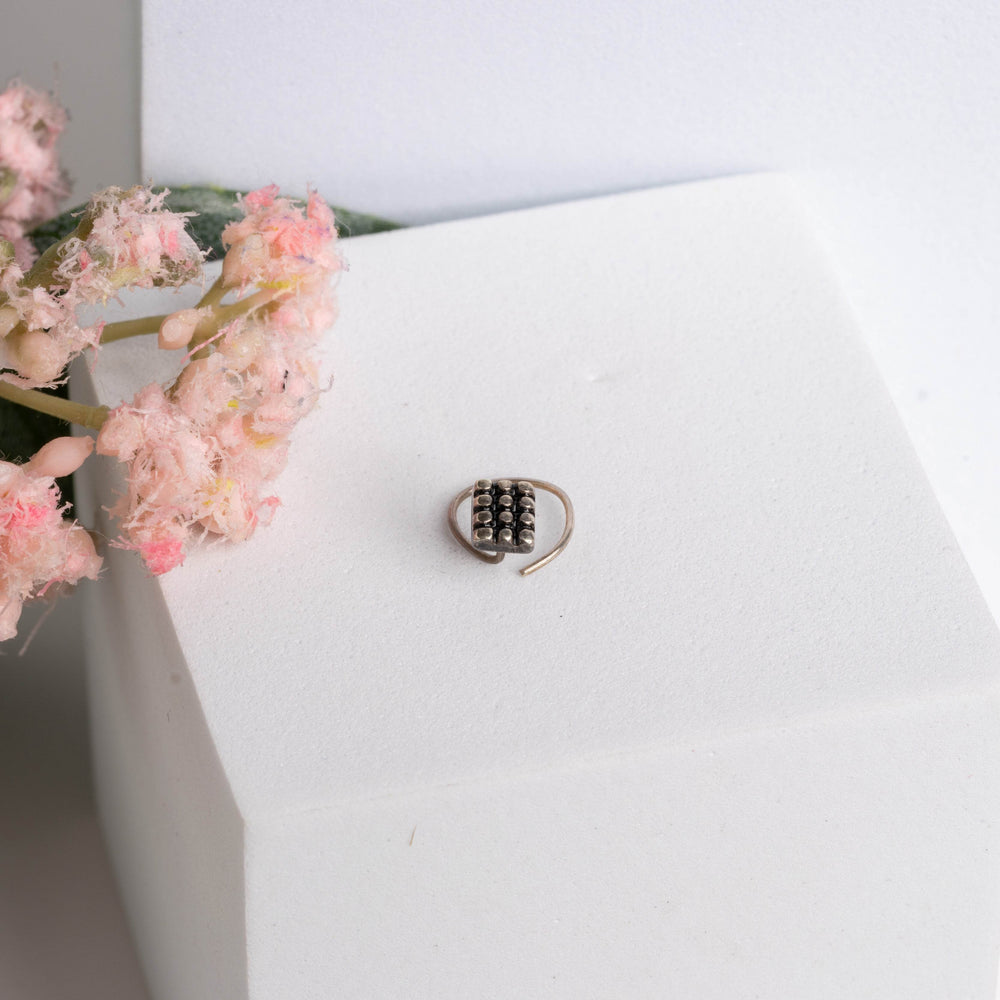 92.5 Pure Silver Nose Pin - Piercing Silver Nosepin Design - Lookandadorn.com