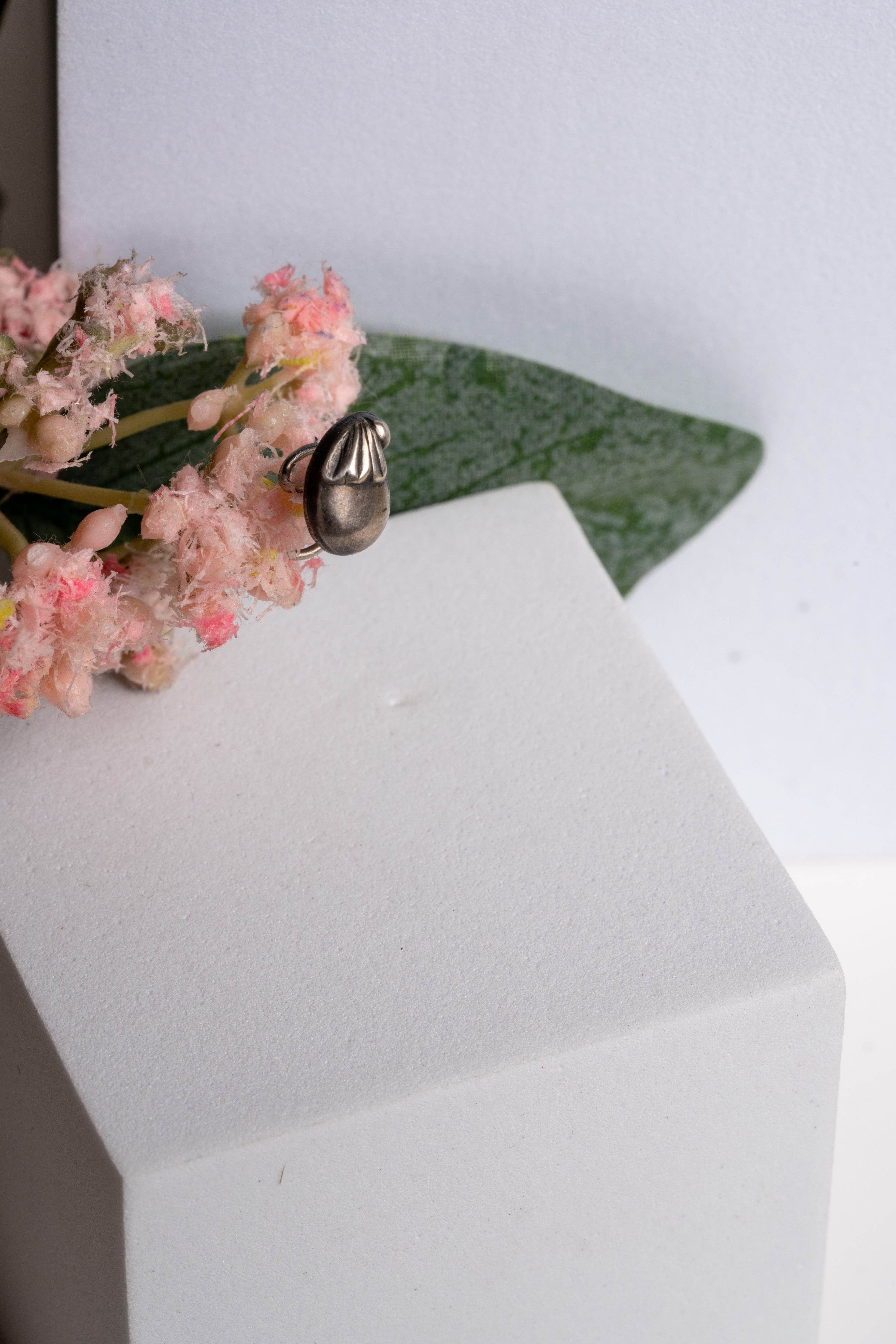 92.5 Pure Silver Nose Pin - Piercing Silver Nosepin Design - Lookandadorn.com