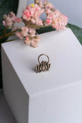 92.5 Pure Silver Nose Pin - Piercing Silver Nosepin Design - Lookandadorn.com