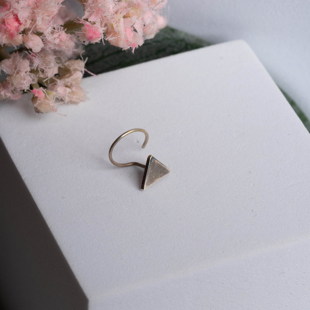 92.5 Pure Silver Nose Pin - Piercing Silver Nosepin Design - Lookandadorn.com