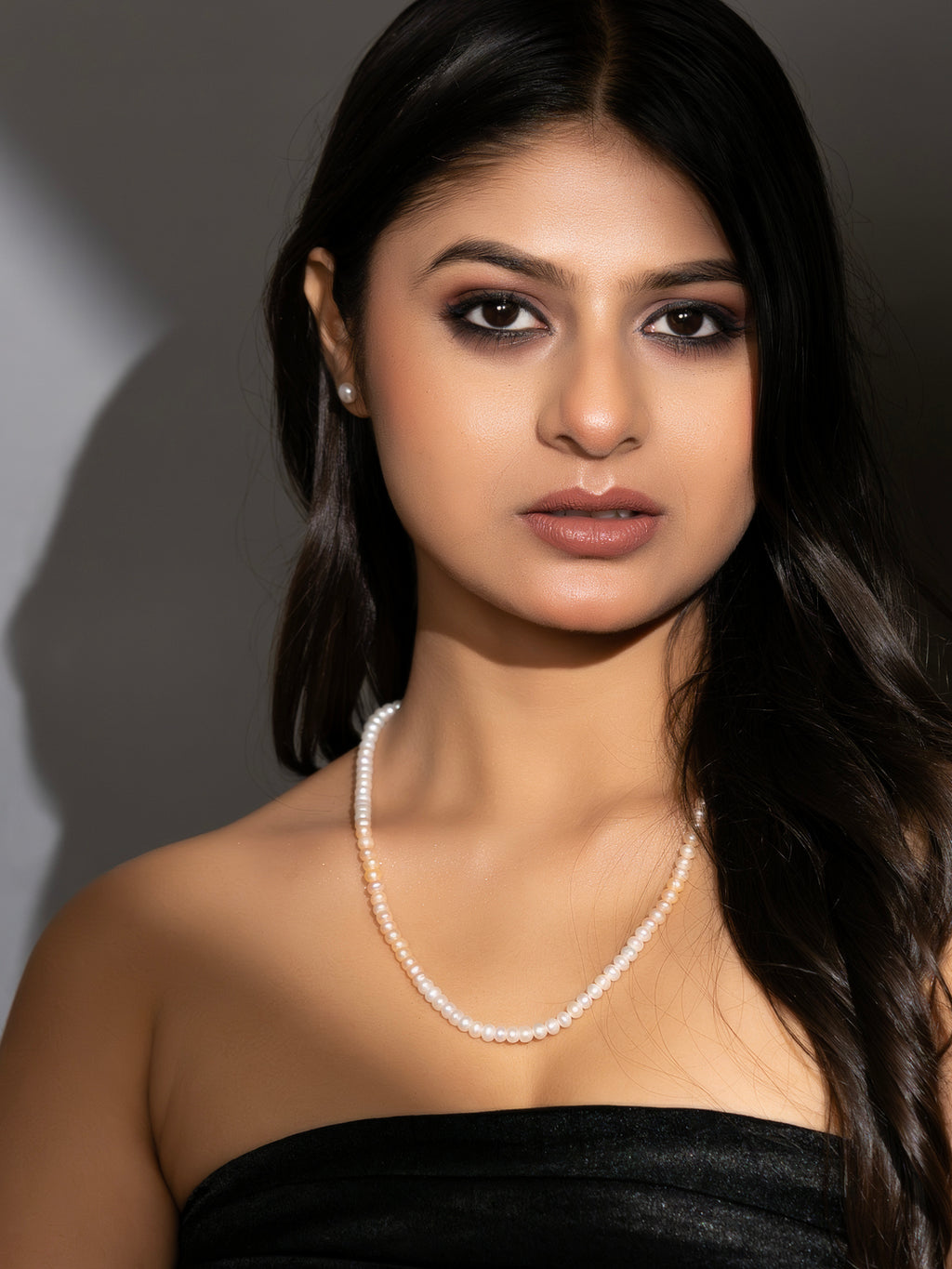 Fresh Water Natural Pearl  Necklace Set with Earrings