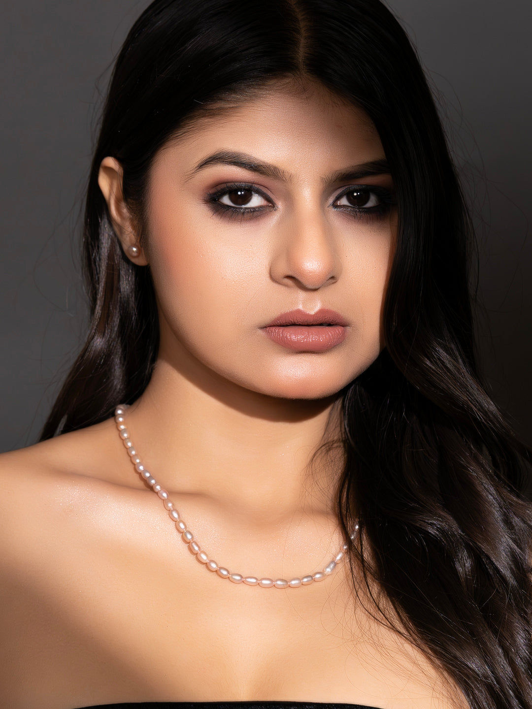 Fresh Water Natural Pearl  Necklace Set with Earrings