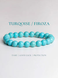 Natural Turquoise Firoza Stone Bracelet