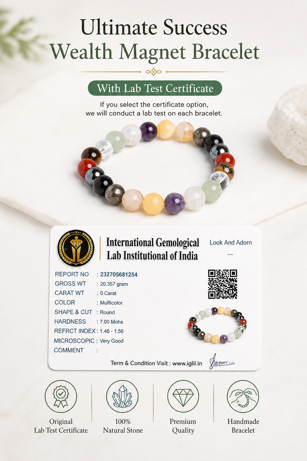 Ultimate Success Wealth Magnet Bracelet LOOK AND ADORN - designed for you
