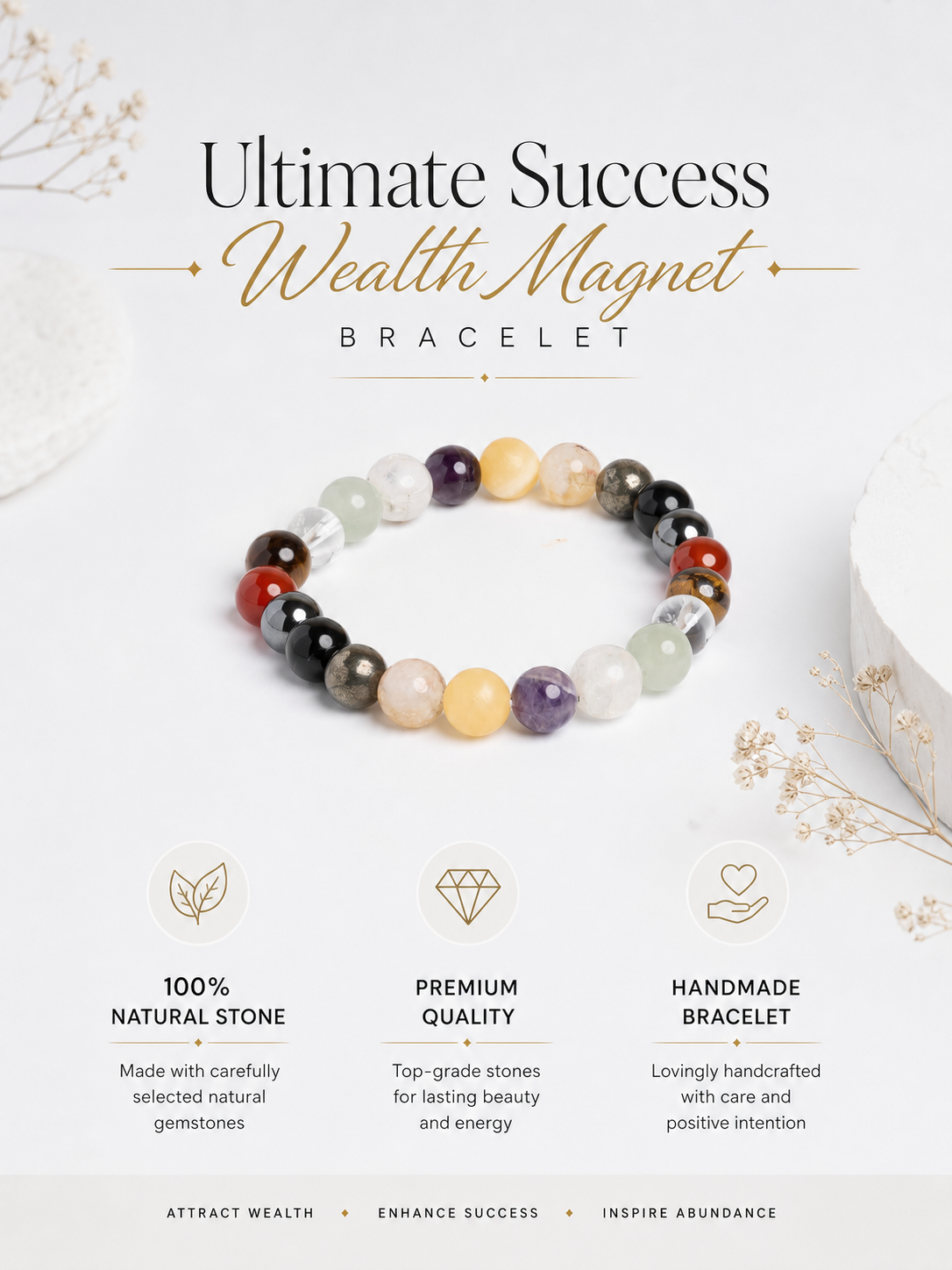 Ultimate Success Wealth Magnet Bracelet LOOK AND ADORN - designed for you