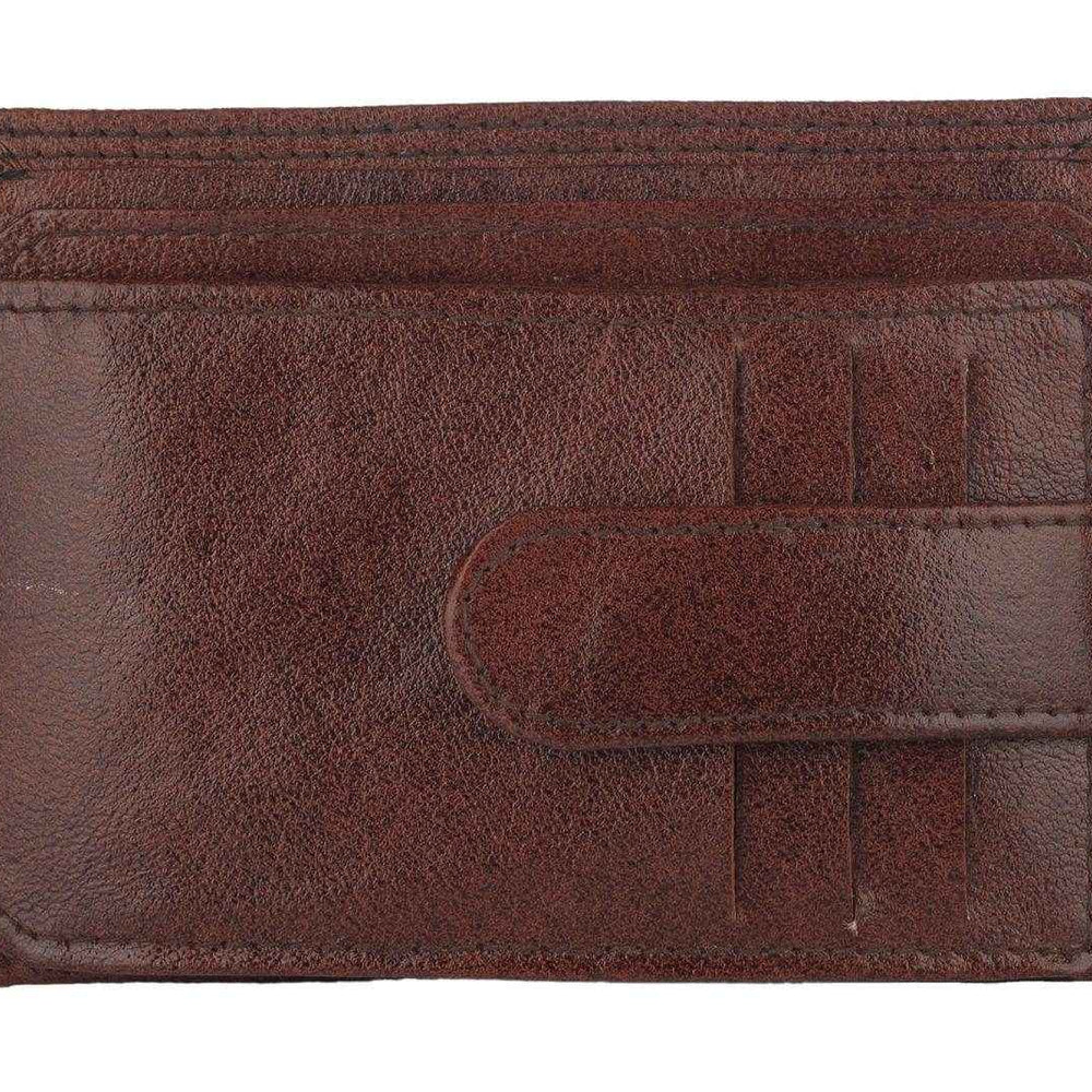 Genuine Leather Card Holder Wallet With 9 Slots, Cash Compartment, Handcrafted Design - Lookandadorn.com
