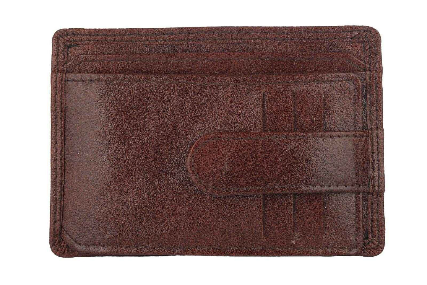 Genuine Leather Card Holder Wallet With 9 Slots, Cash Compartment, Handcrafted Design - Lookandadorn.com