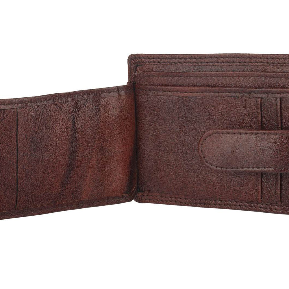 Genuine Leather Card Holder Wallet With 9 Slots, Cash Compartment, Handcrafted Design - Lookandadorn.com