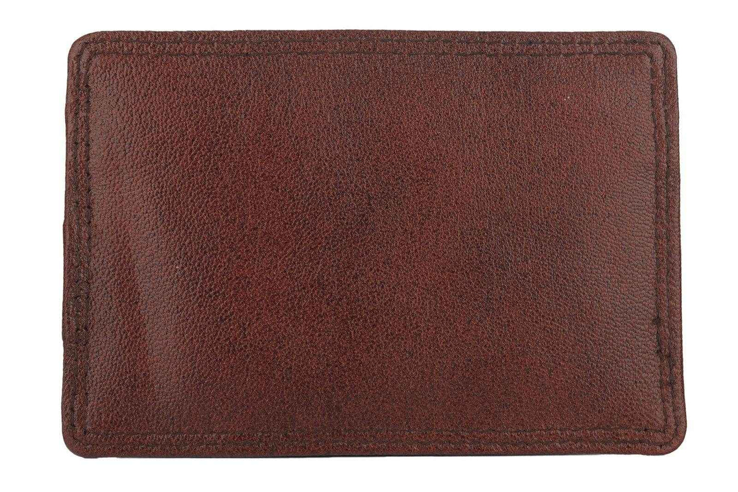 Genuine Leather Card Holder Wallet With 9 Slots, Cash Compartment, Handcrafted Design - Lookandadorn.com