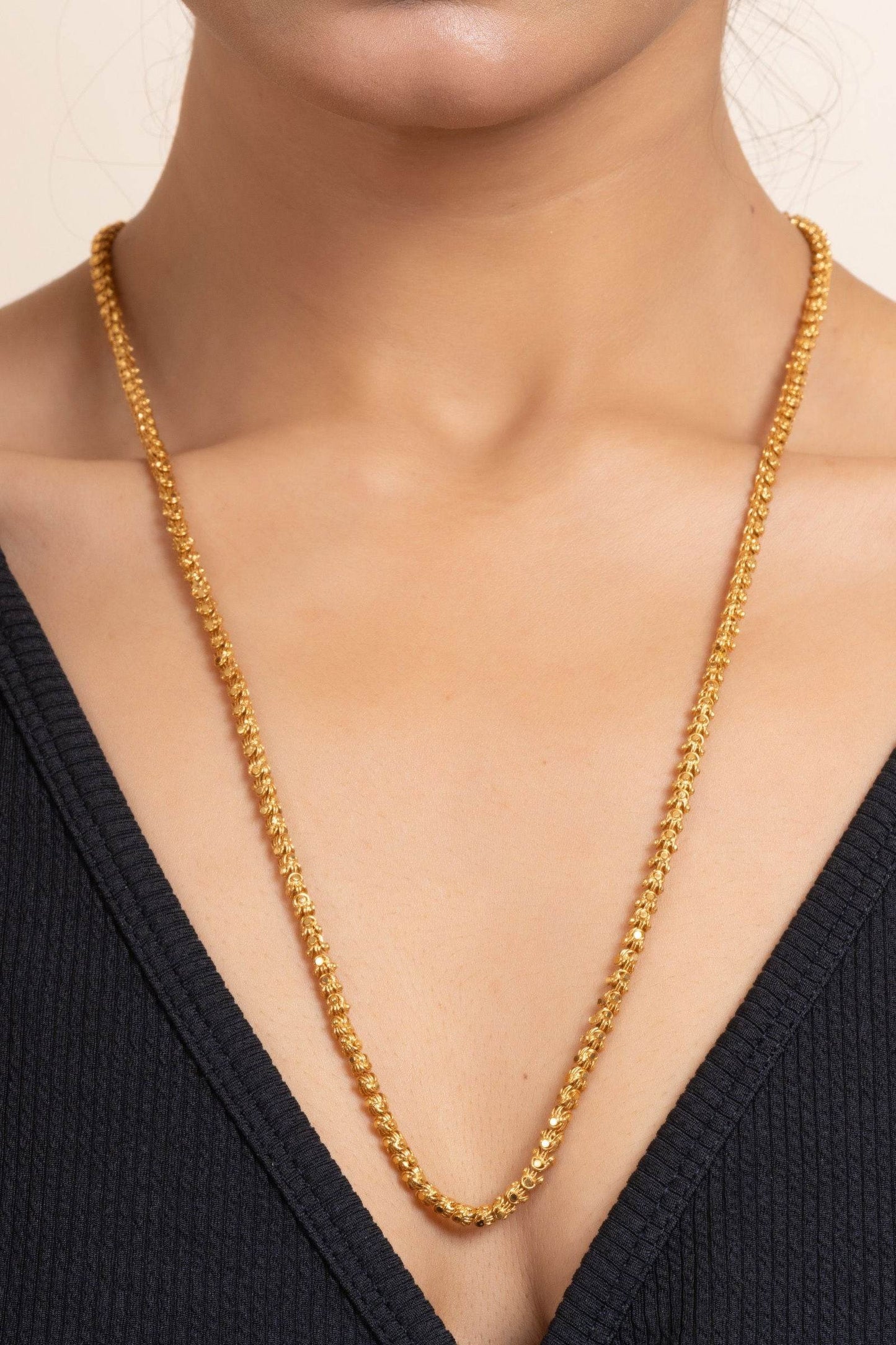 Gold Plated 1.5g Designer Necklace Chain, Handmade Copper Jewelry, Non-Allergic, Perfect For Any Occasion - Lookandadorn.com