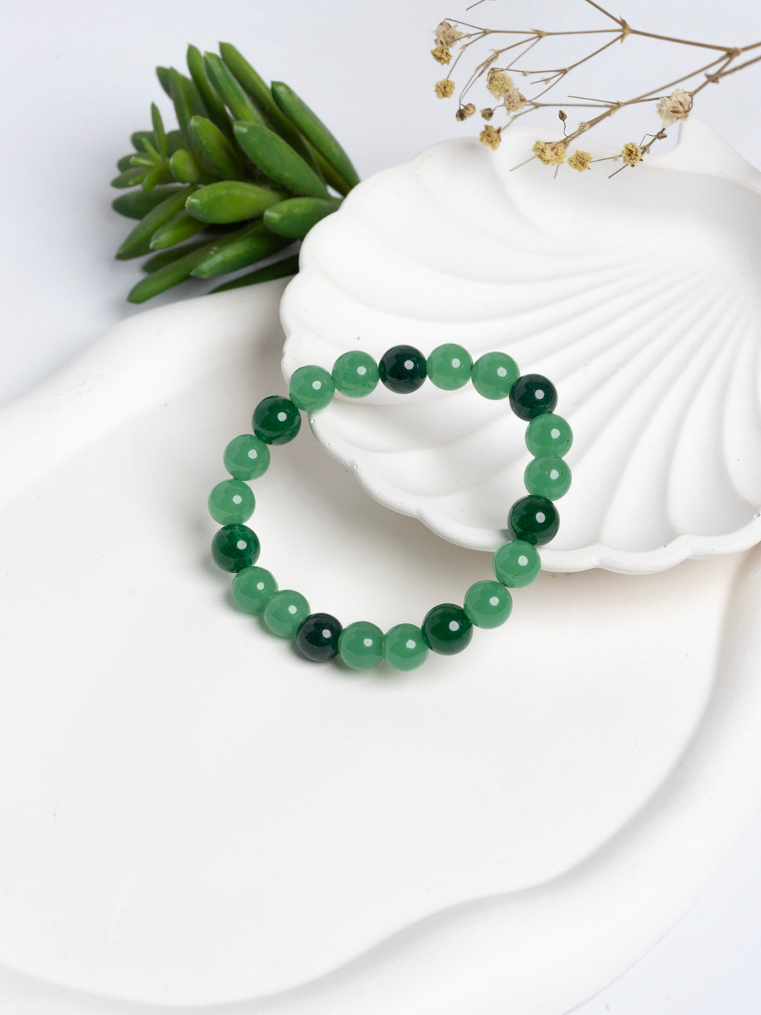 Green Aventurine Jade Prosperity Bracelet LOOK AND ADORN - designed for you