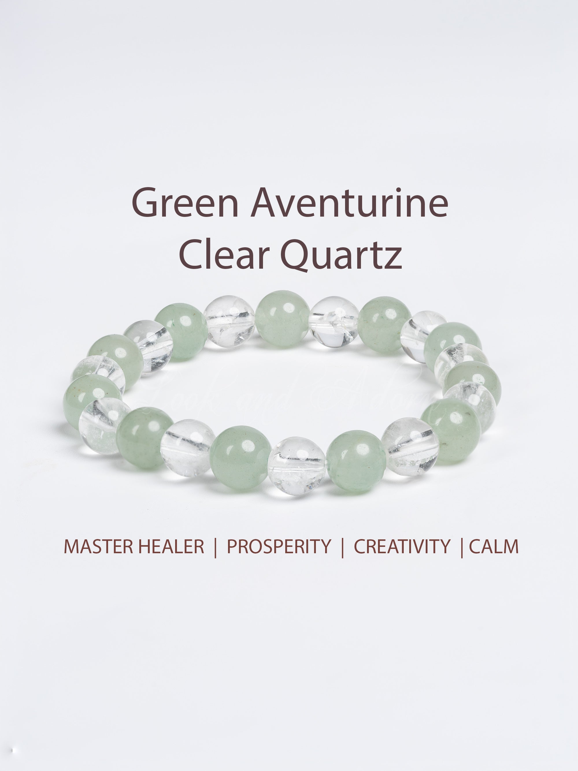 Green Aventurine Clear Quartz Bracelet