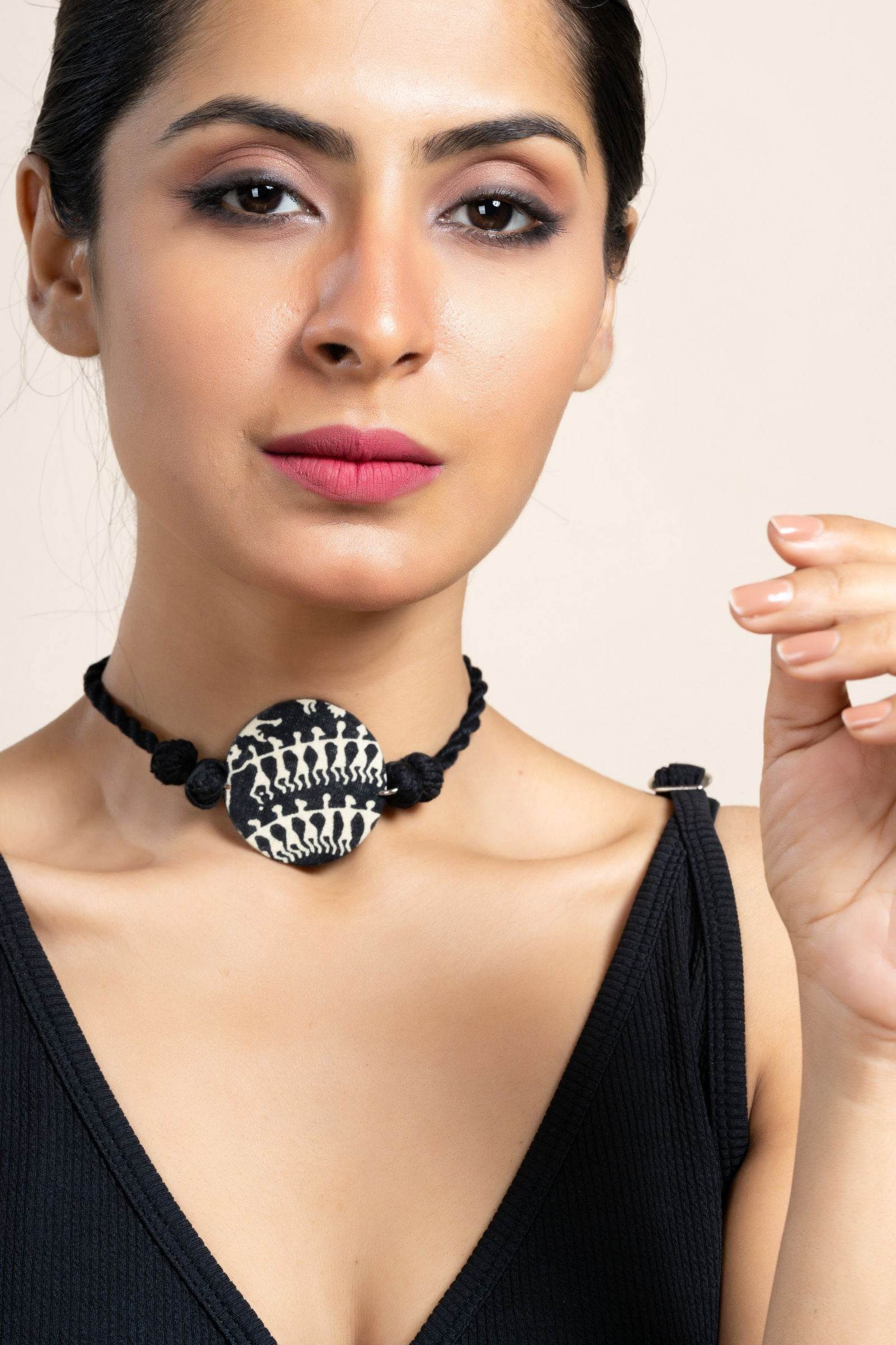 Handmade Warli Choker Neckpiece NP88