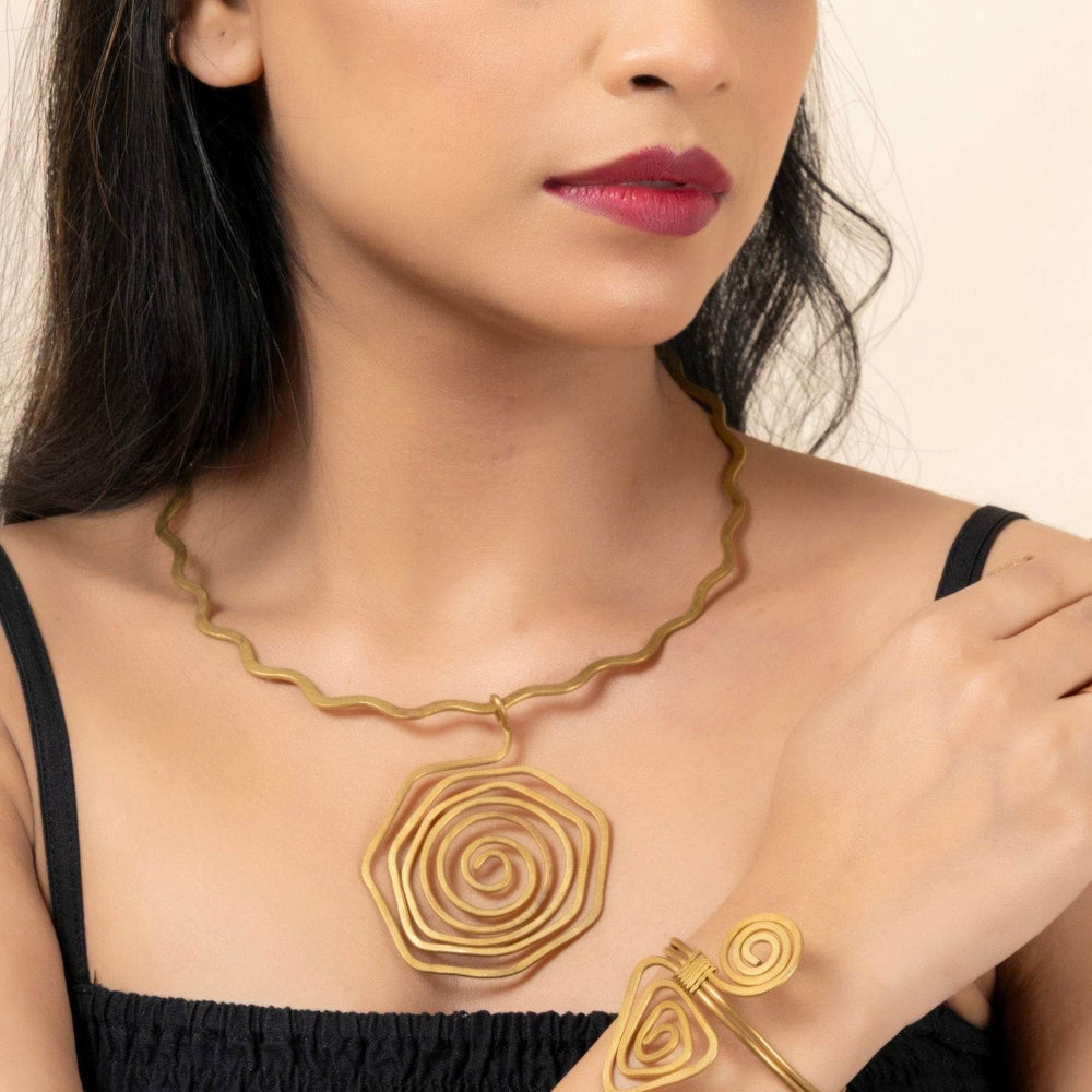 Handmade Dokra Brass Adjustable Bracelet with Intricate Tribal Design and Timeless Elegance - Lookandadorn.com