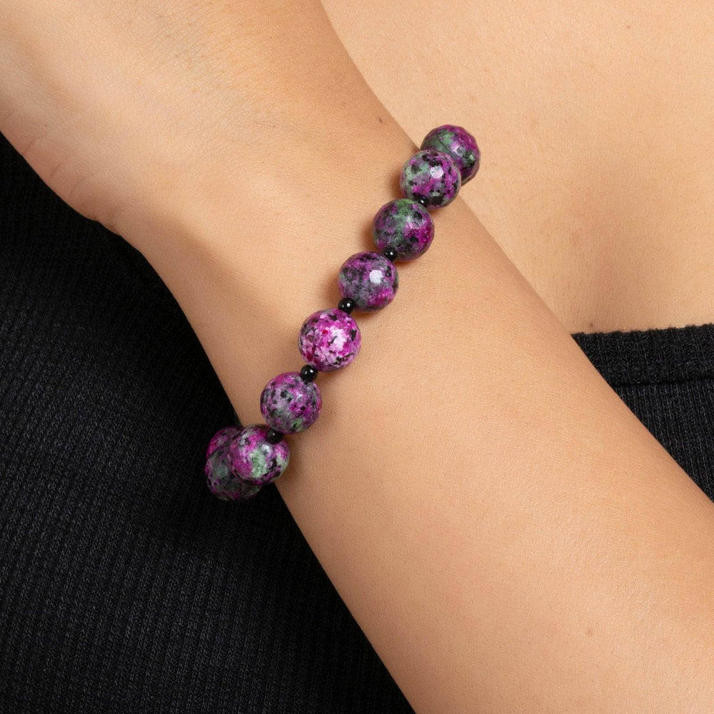 Handmade Pink And Green Semi Precious Jasper Bracelet For Elegance And Unique Style - Lookandadorn.com