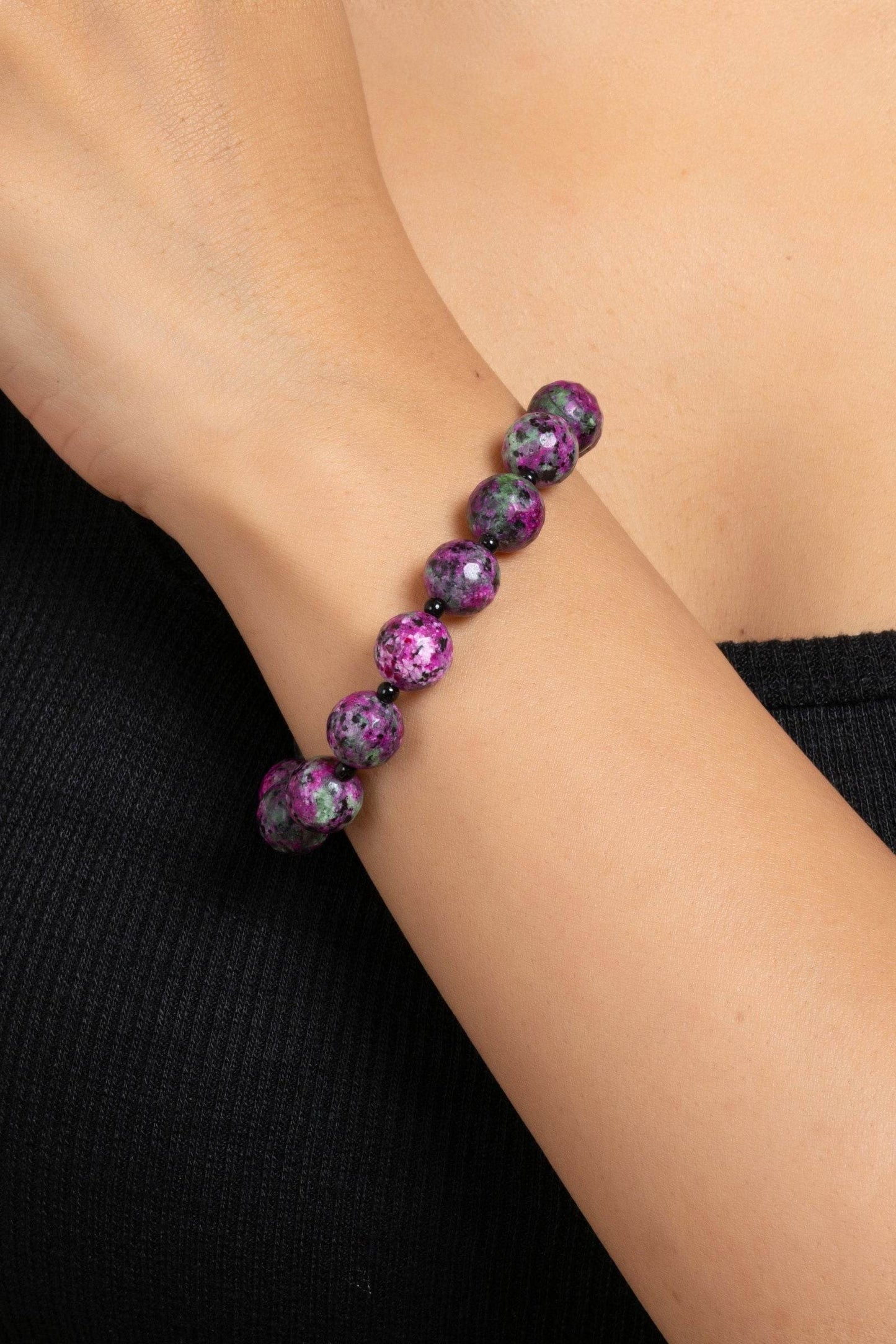 Handmade Pink And Green Semi Precious Jasper Bracelet For Elegance And Unique Style - Lookandadorn.com