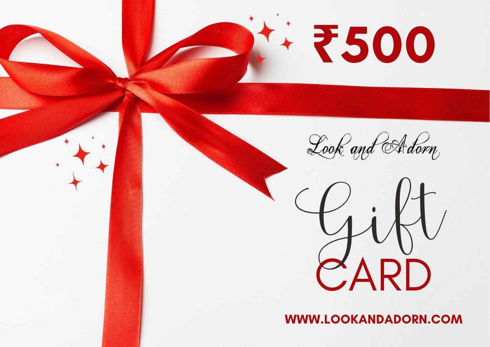 Look And Adorn Digital e-Gift Card - Perfect For Any Occasion, Instant Delivery Upon Payment - Lookandadorn.com