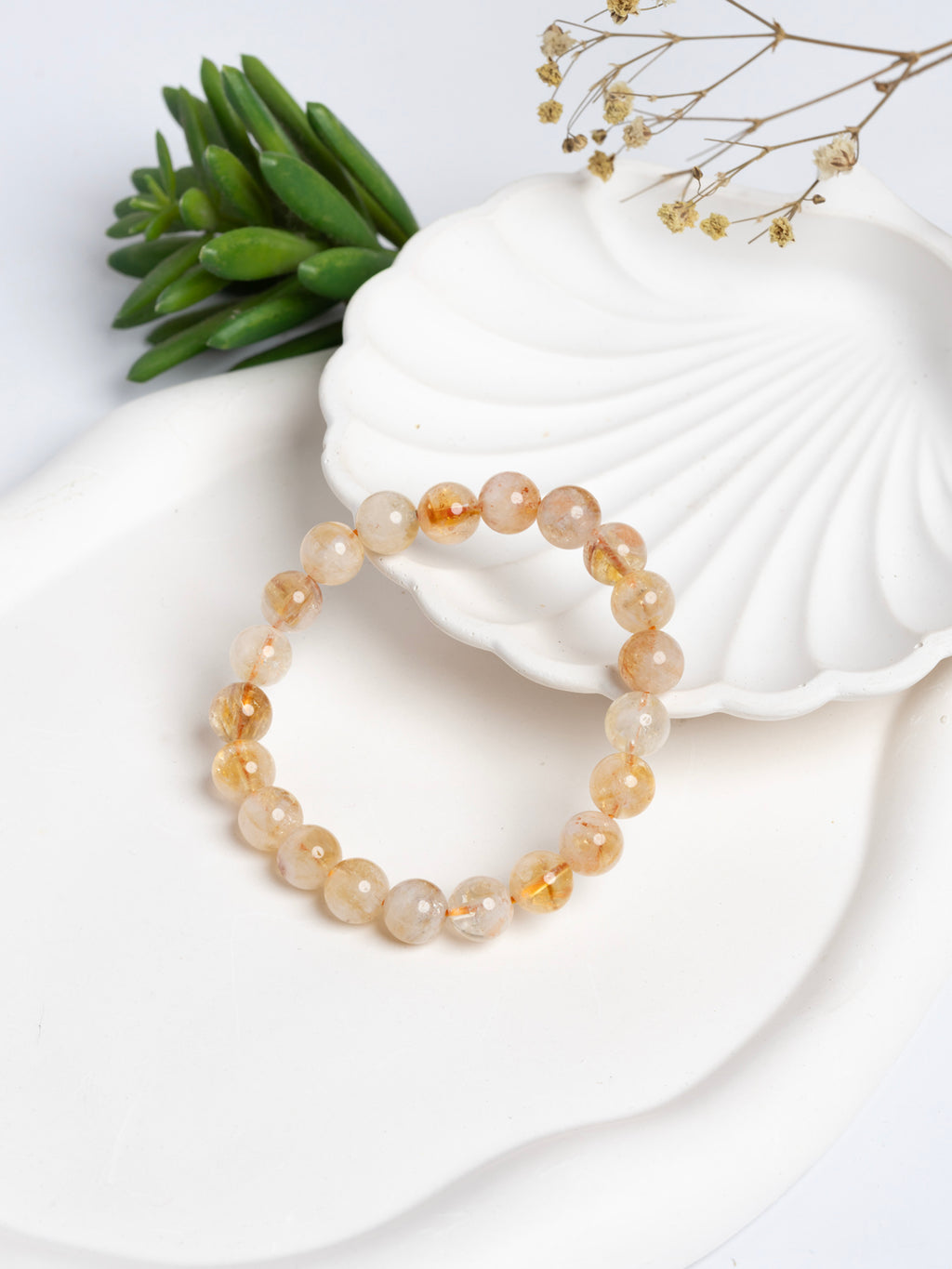 Natural Non Heated Citrine Abundance Bracelet | Premium AAA grade LOOK AND ADORN - designed for you