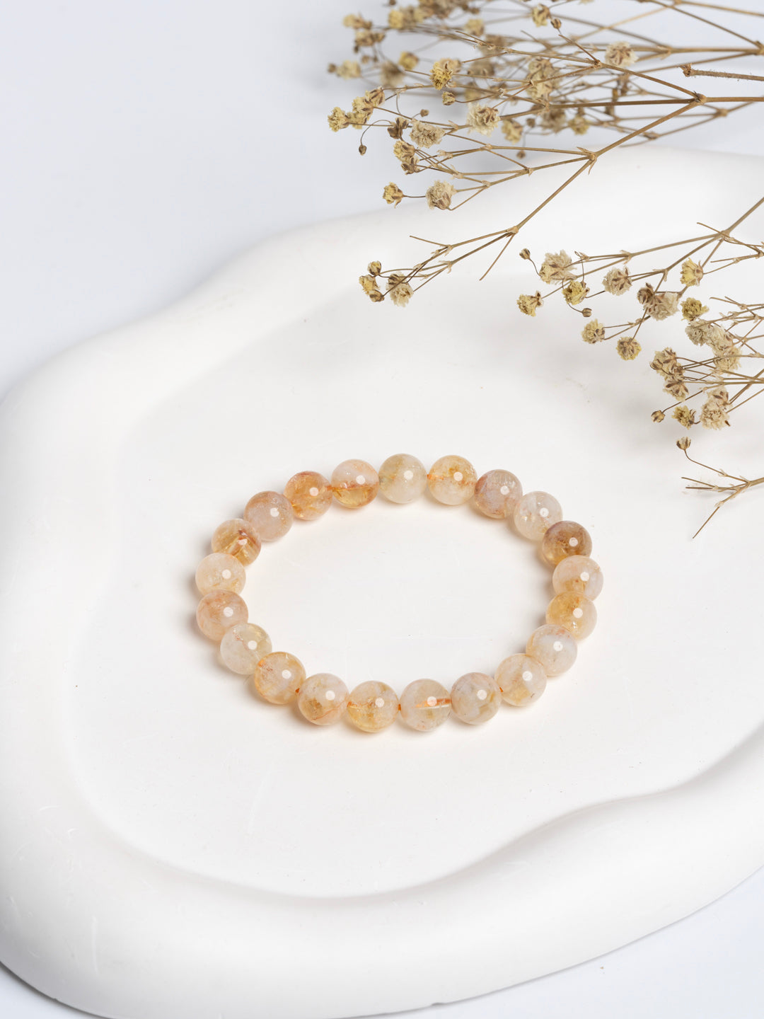 Natural Non Heated Citrine Abundance Bracelet | Premium AAA grade LOOK AND ADORN - designed for you