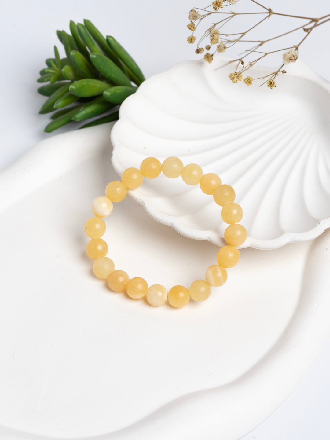 Natural Yellow Calcite Bracelet | Premium AAA grade LOOK AND ADORN - designed for you