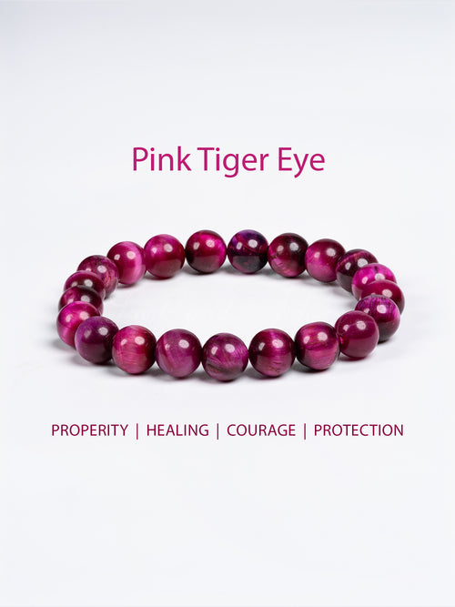 Pink Tiger Eye Bracelet