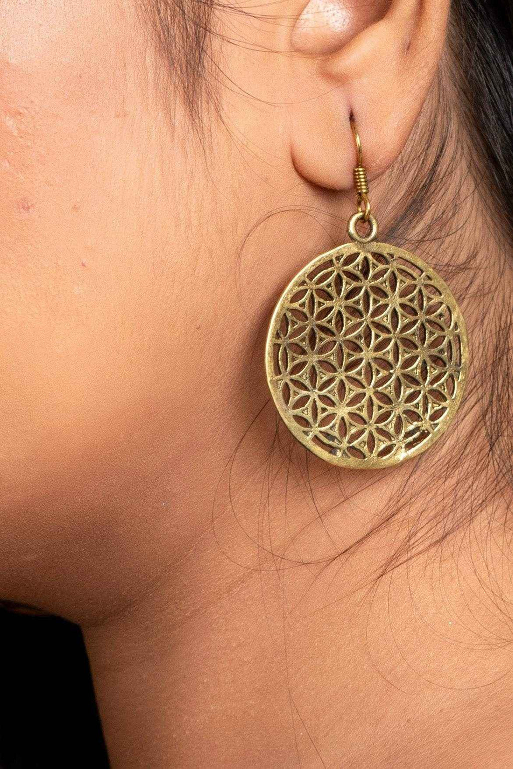 Quirky Golden Kudi Pataka Earrings with Ghungroo - Oxidised Silver, Non-Allergic, Ideal for Gifting - Lookandadorn.com