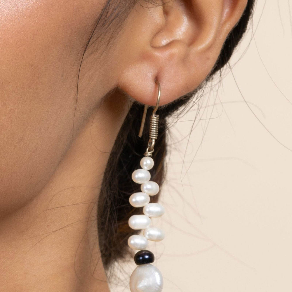 Semi Precious Freshwater Coin Pearl Earrings - Unique Handmade Jewelry for All Occasions - Lookandadorn.com