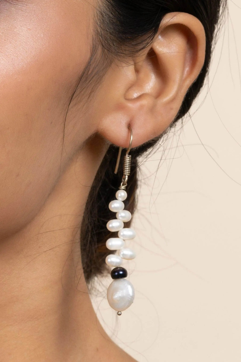 Semi Precious Freshwater Coin Pearl Earrings - Unique Handmade Jewelry for All Occasions - Lookandadorn.com