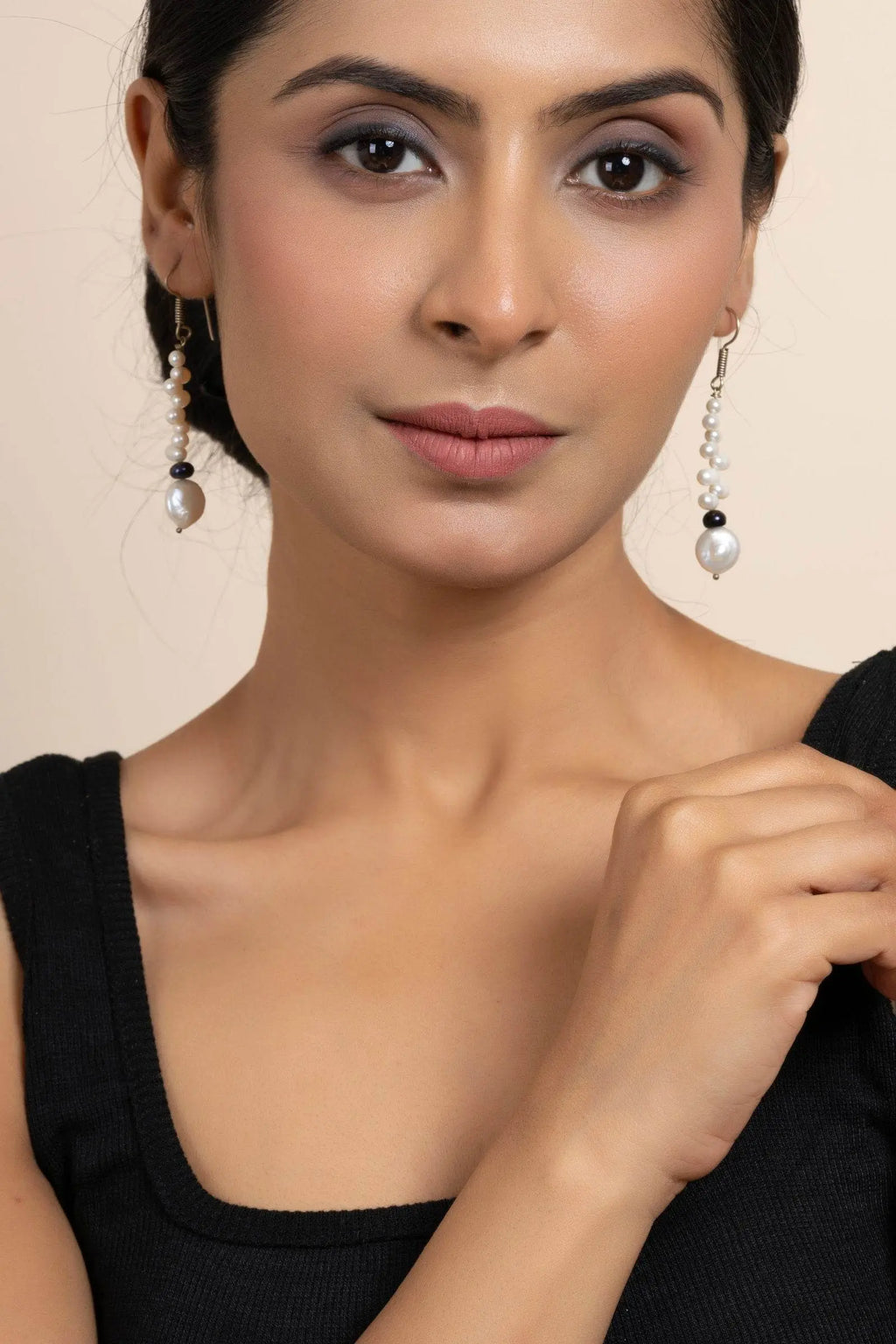 Semi Precious Freshwater Coin Pearl Earrings - Unique Handmade Jewelry for All Occasions - Lookandadorn.com