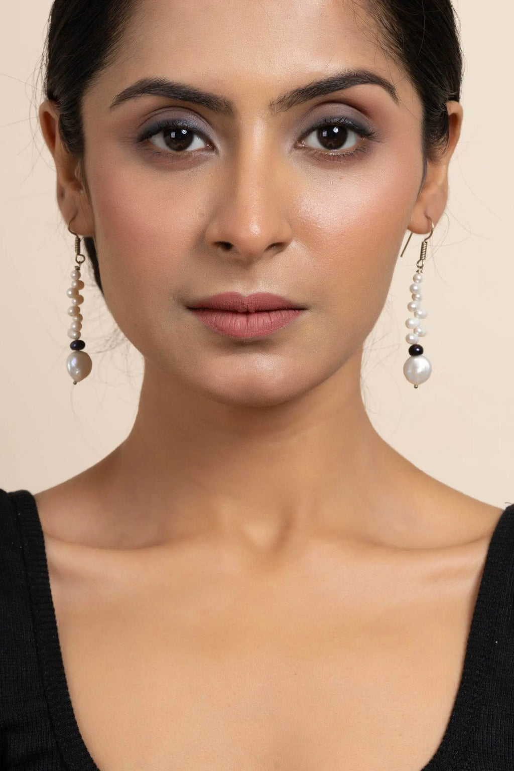 Semi Precious Freshwater Coin Pearl Earrings - Unique Handmade Jewelry for All Occasions - Lookandadorn.com