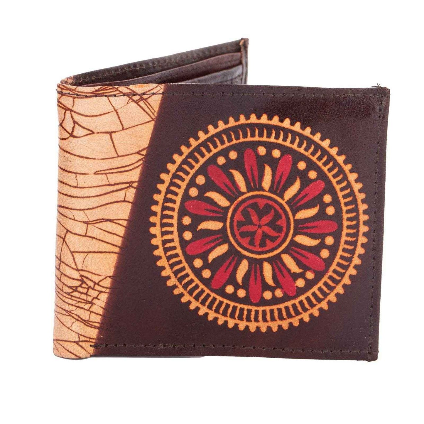 Shantiniketan Leather Products: Handcrafted Genuine Leather Wallet With 5 Spacious Compartments - Lookandadorn.com