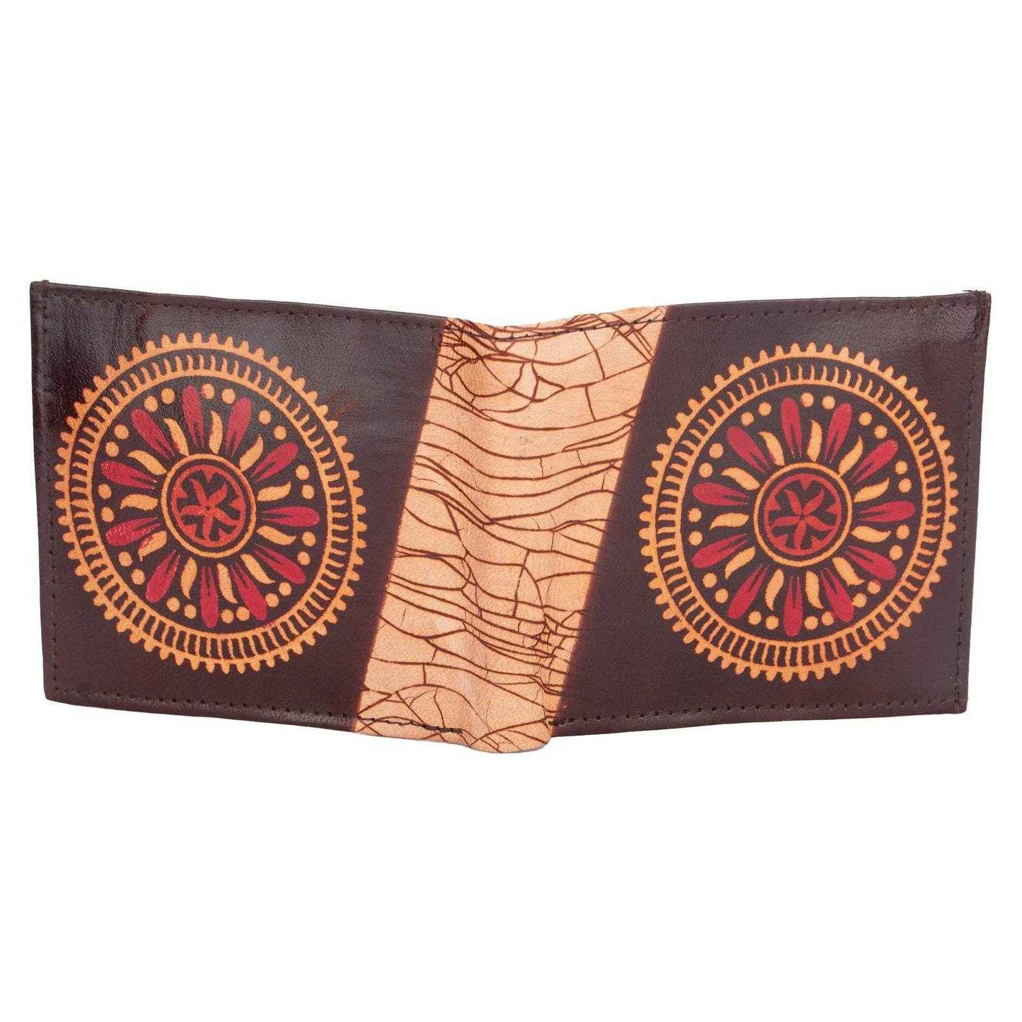 Shantiniketan Leather Products: Handcrafted Genuine Leather Wallet With 5 Spacious Compartments - Lookandadorn.com