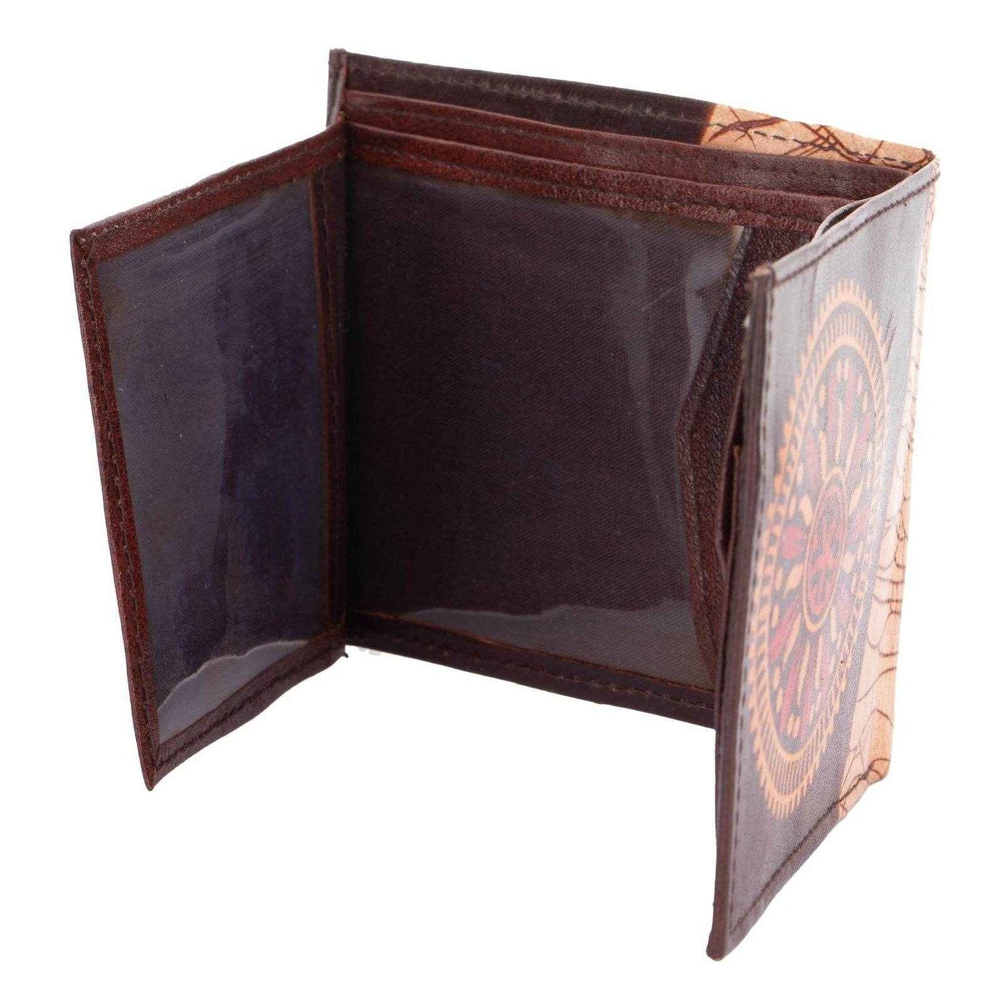 Shantiniketan Leather Products: Handcrafted Genuine Leather Wallet With 5 Spacious Compartments - Lookandadorn.com