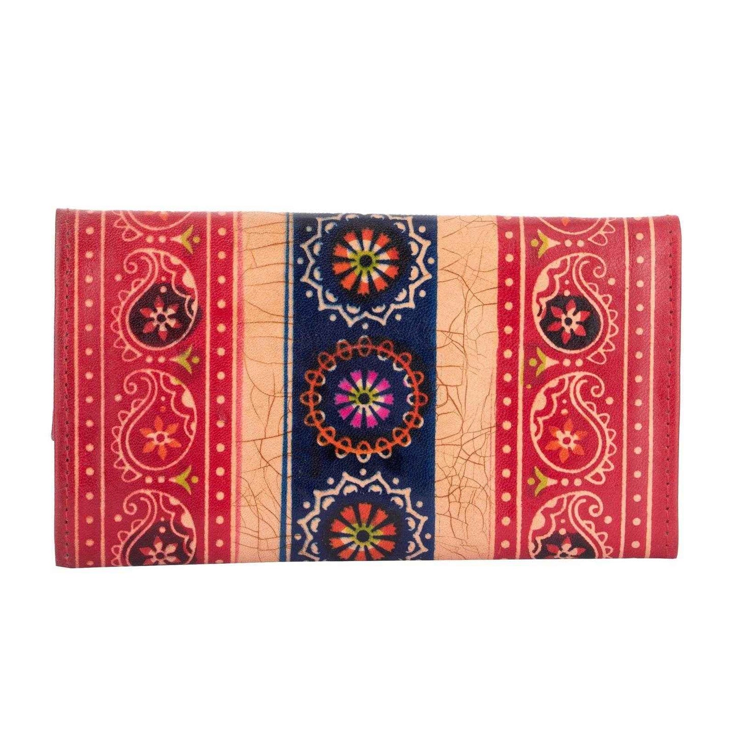 Shantiniketan Leather Bags – Handcrafted Medium Leather Clutch Handbag 8x4.5 Inches - Lookandadorn.com