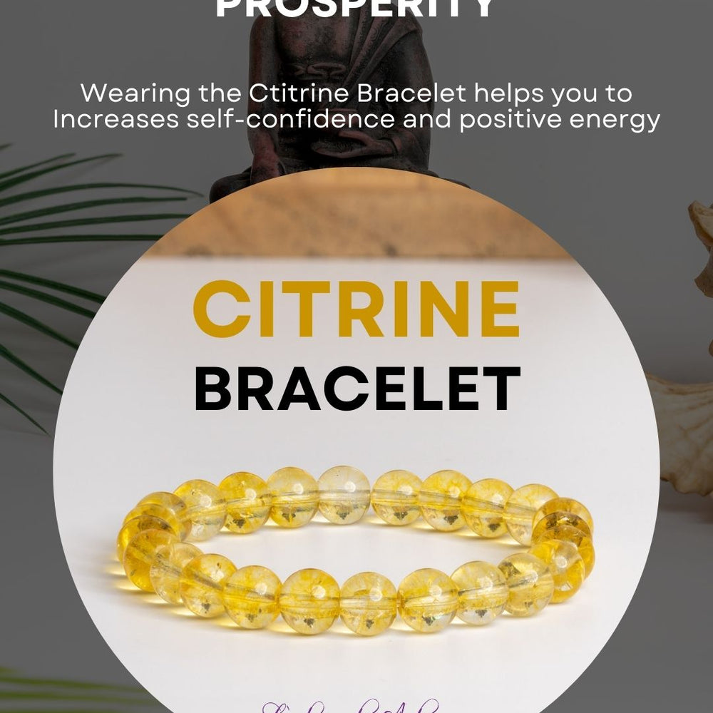 Citrine Bracelet by LOOK AND ADORN to boost self-confidence and positive energy