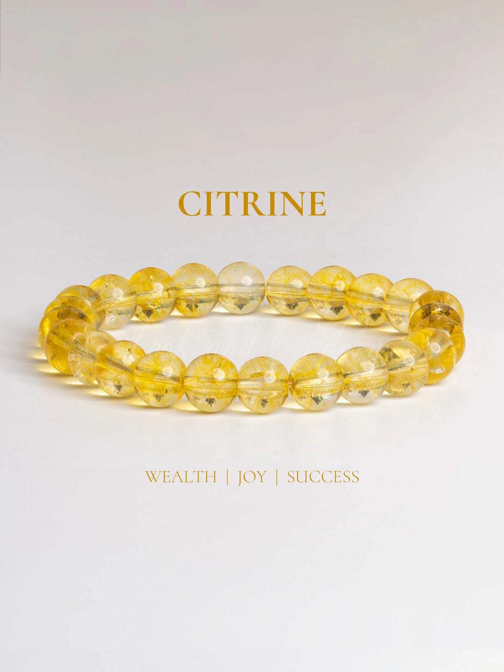 Citrine bracelet made of round gemstones promoting wealth, joy, and success in stylish jewelry