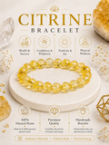 Natural Citrine Bracelet LOOK AND ADORN - designed for you