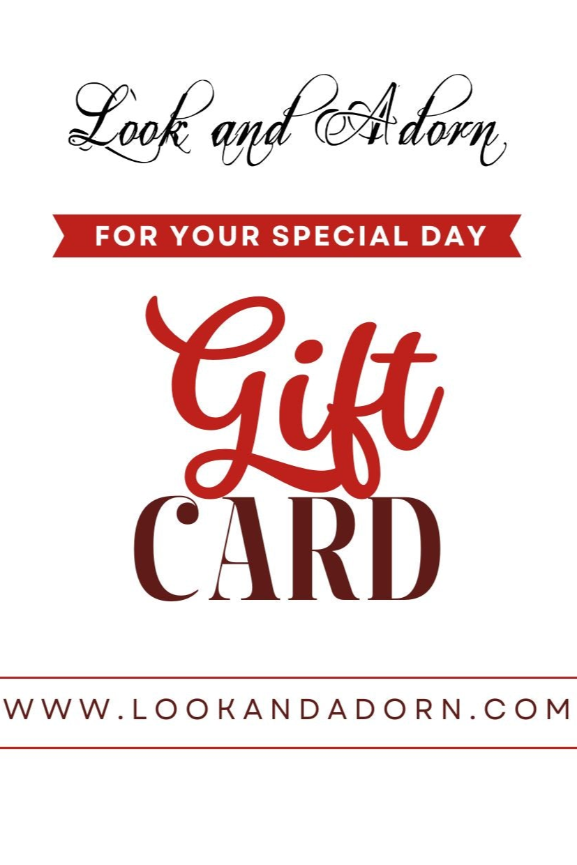 Look And Adorn Digital e-Gift Card - Perfect For Any Occasion, Instant Delivery Upon Payment - Lookandadorn.com