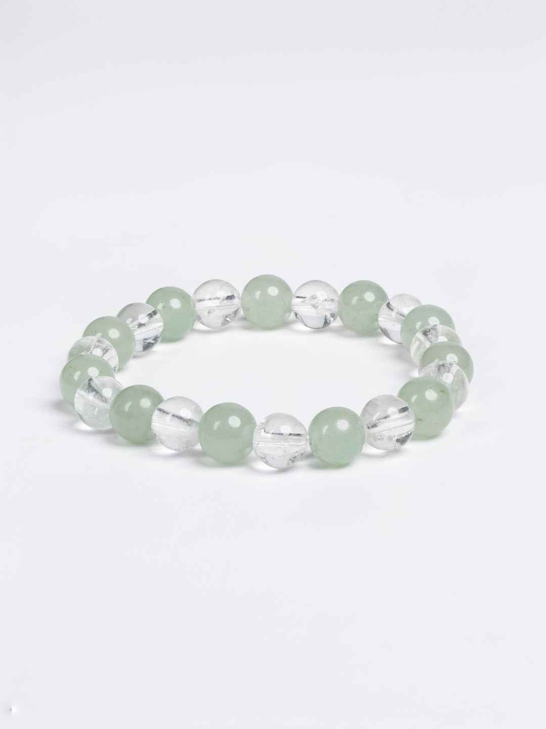 Green Aventurine Clear Quartz Bracelet