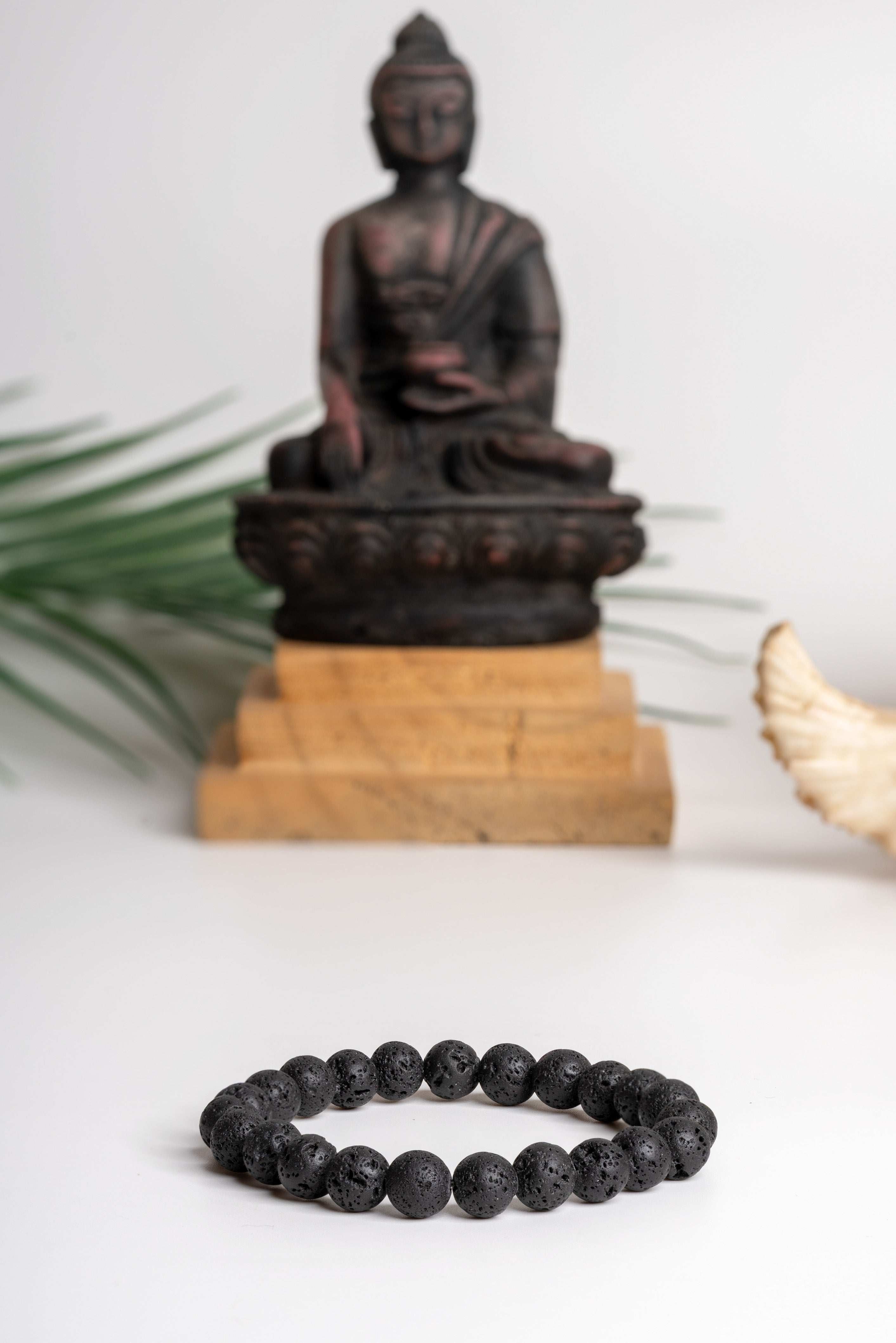 Lava stone bracelet from LOOK AND ADORN featuring natural beads for a stylish touch