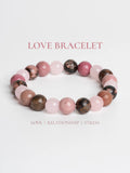 Astro-Gemstone love bracelet featuring pink and brown beads for love and relationship energy